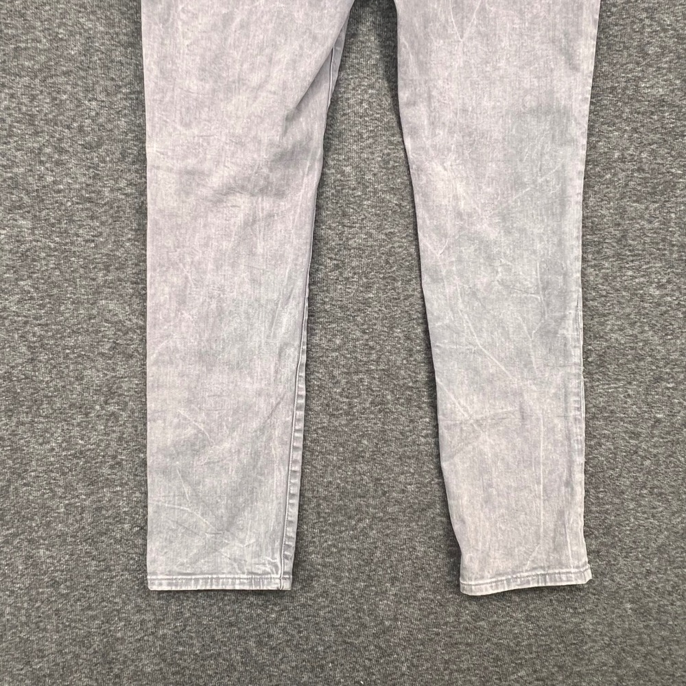American Eagle Airflex+ Skinny Jeans Mens Grey Distressed Acid Wash Denim 33 - Picture 10 of 11